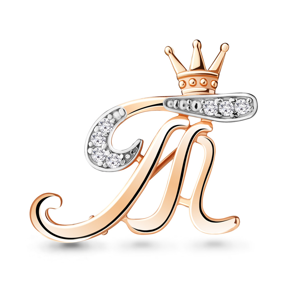 

Брошь из серебра с фианитом Aquamarine Aquamarine 77339А_925_з, 77339А_925_з