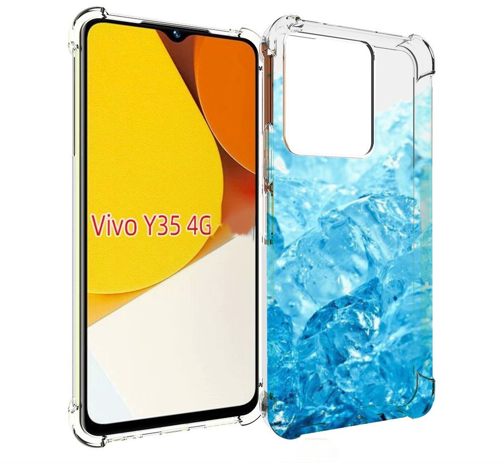 

Чехол MyPads кусочки-льда для Vivo Y35 4G 2022 / Vivo Y22, Прозрачный, Tocco