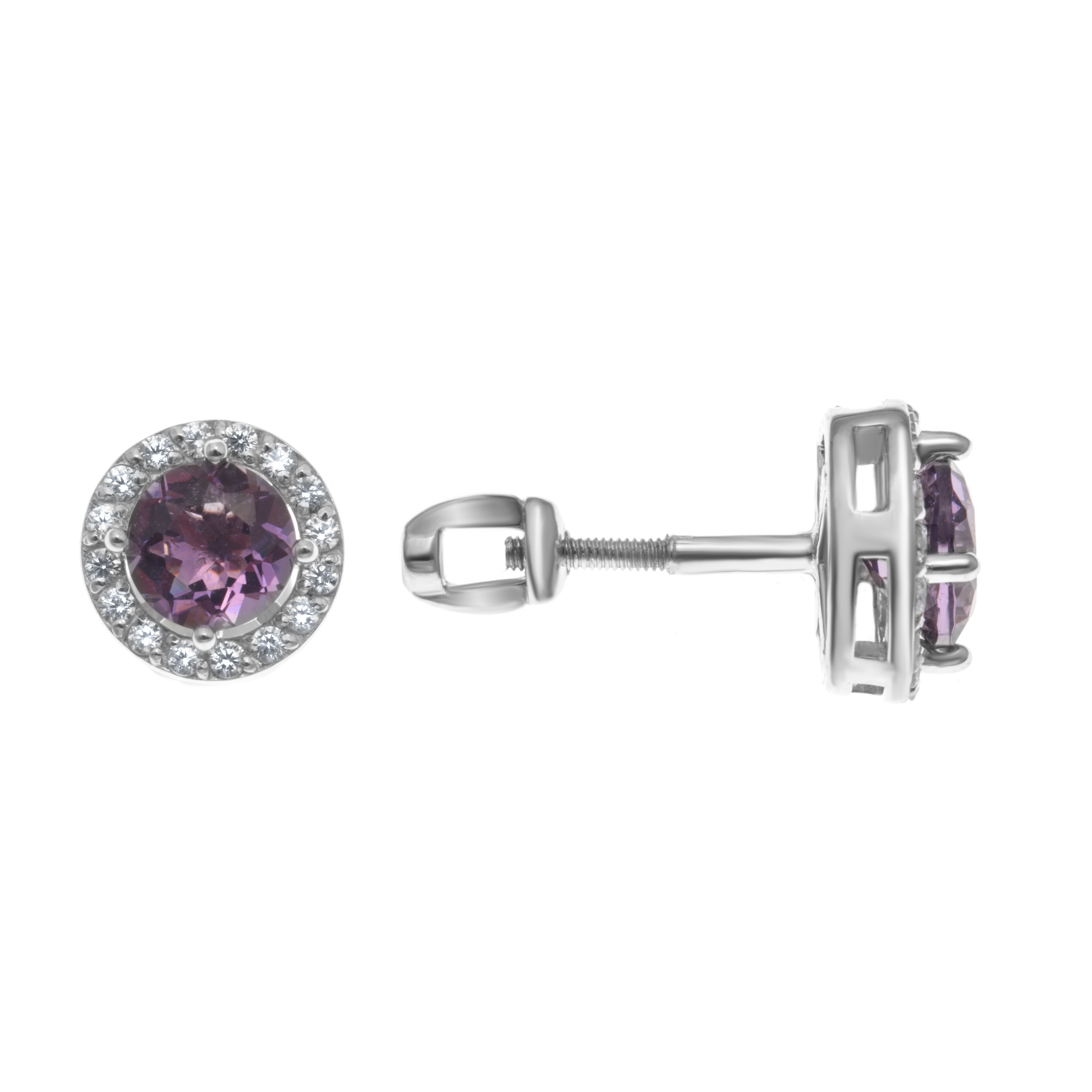 

Серьги пусеты из серебра с фианитом TEOSA 200-493-AM, 200-493-AM