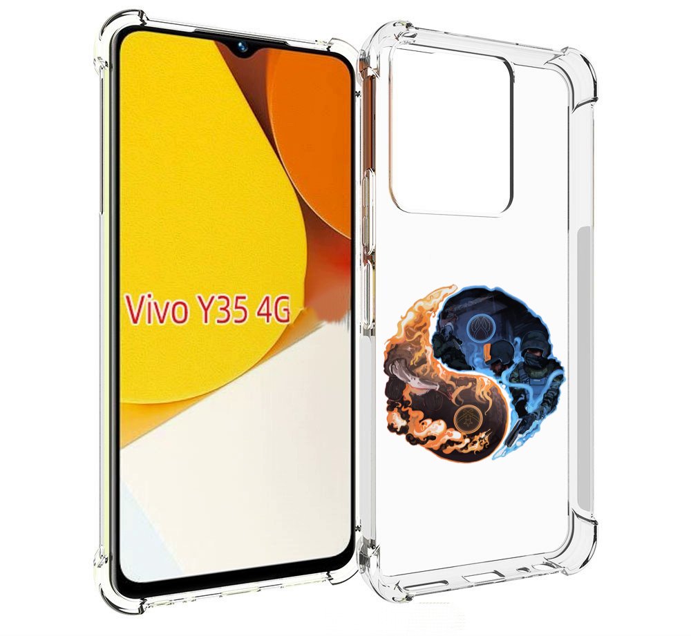 

Чехол MyPads кс-го-инь-янь для Vivo Y35 4G 2022 / Vivo Y22, Прозрачный, Tocco