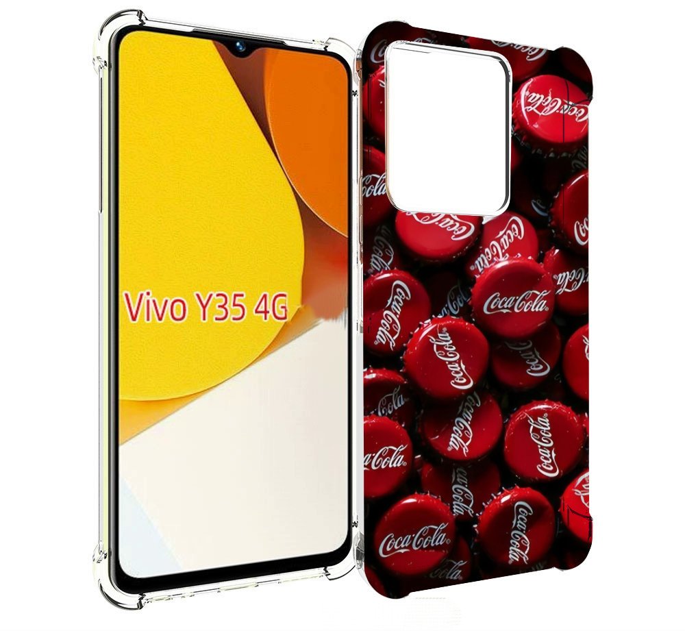 

Чехол MyPads крышки от кокаколы для Vivo Y35 4G 2022 / Vivo Y22, Прозрачный, Tocco