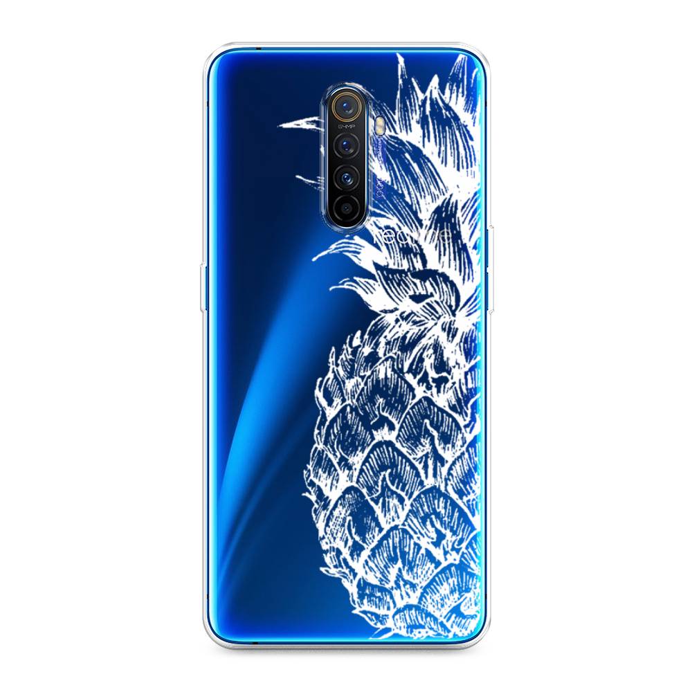 

Чехол Awog на Realme X2 Pro "Ананас графика белая", Разноцветный, 251750-10