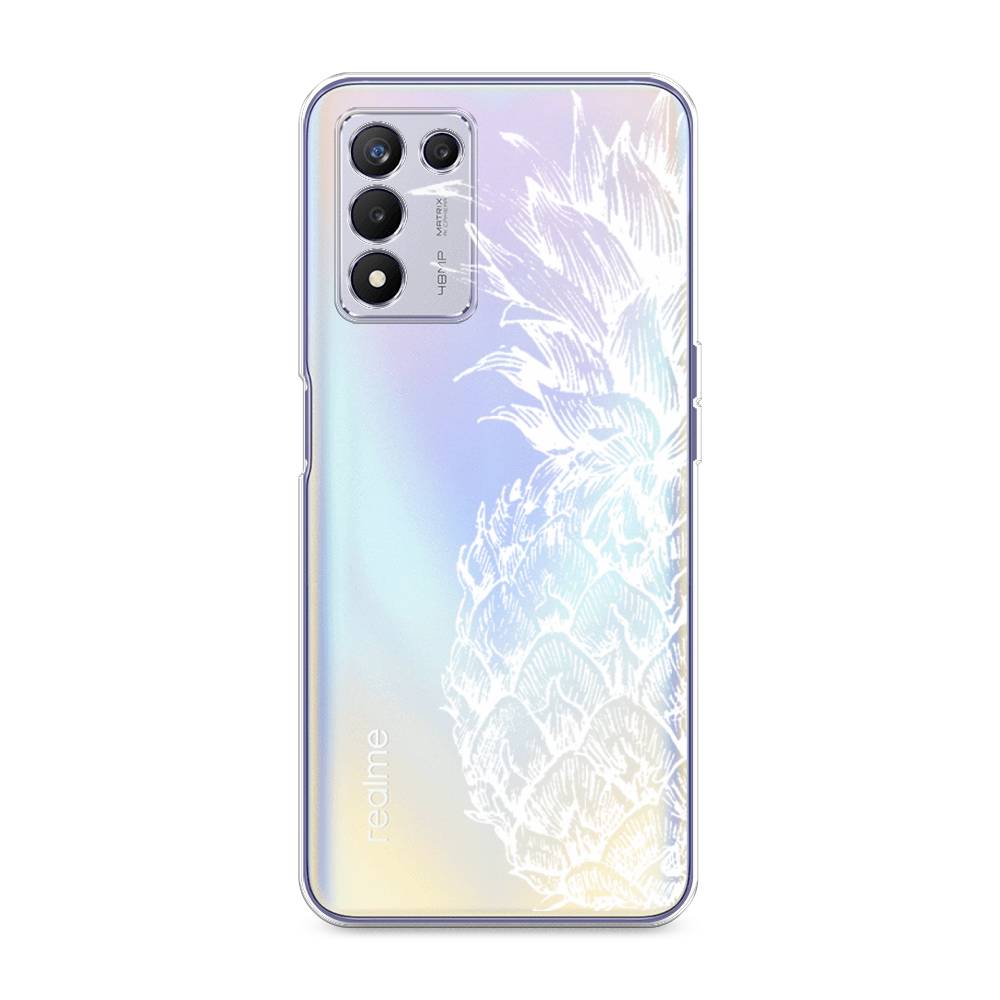 

Чехол Awog на Realme Q3s "Ананас графика белая", Разноцветный, 257950-10