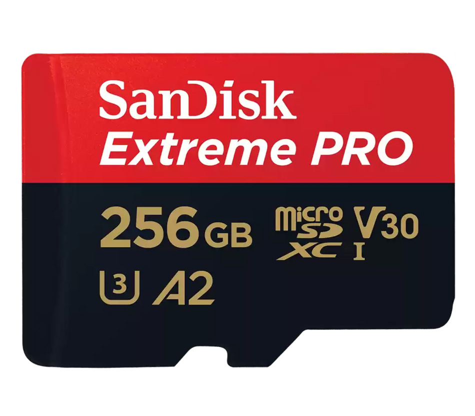 фото Карта памяти sandisk microsdxc 256gb extreme pro v30 u3 a2