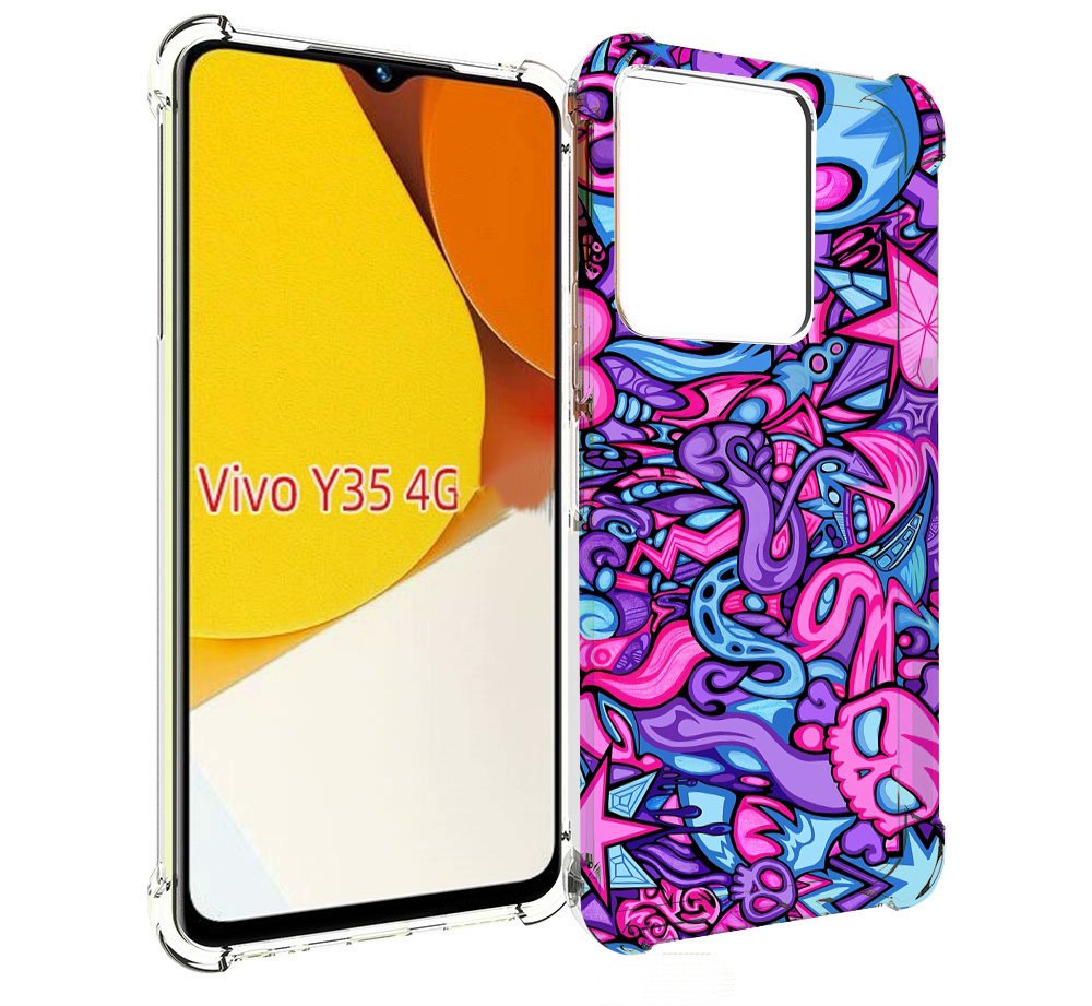 

Чехол MyPads крутой-паттерн для Vivo Y35 4G 2022 / Vivo Y22, Прозрачный, Tocco