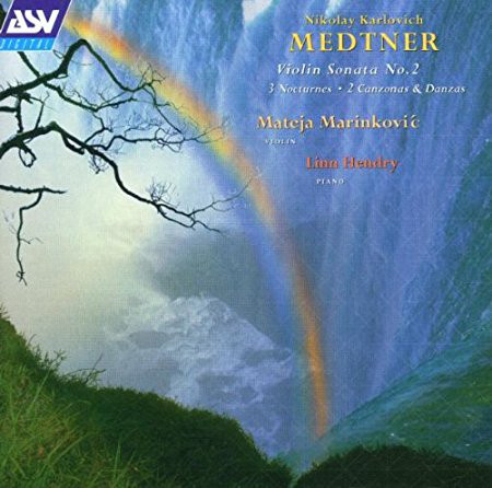 фото Medtner: violin sonata op.44; three nocturnes; 3 canzonas and danzas - linn hendry (1 cd) asv