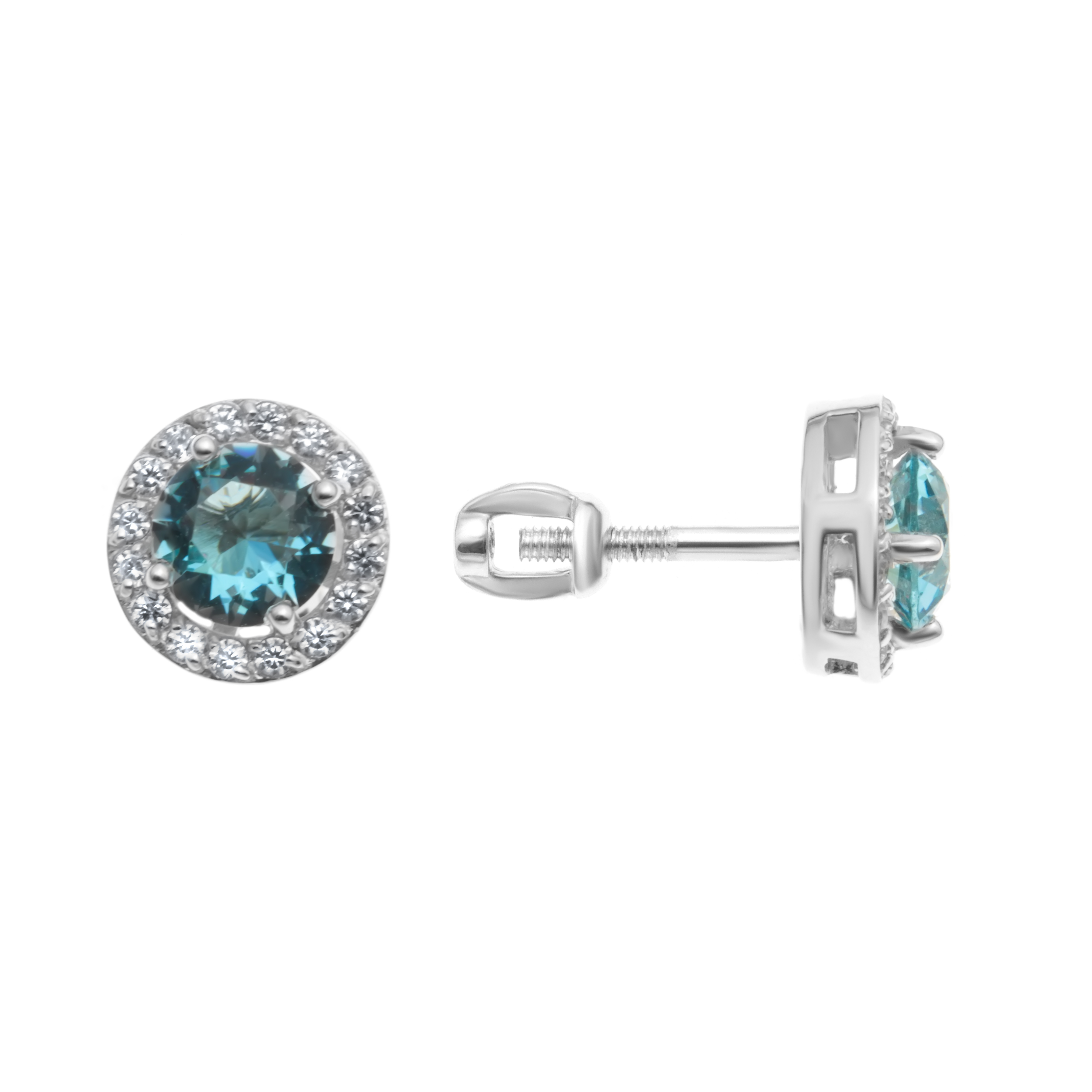 

Серьги пусеты из серебра с фианитом TEOSA 200-493-T, 200-493-T