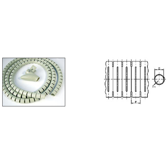 Пластиковый спиральный рукав для кабеля Hyperline SHW-25 пластиковый спиральный рукав для кабеля и инструмент hyperline