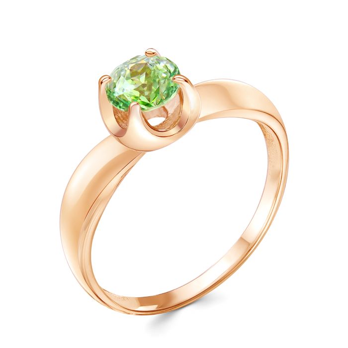 

Кольцо из золота р.  Золотые узоры 06-51-0020-10, Swarovski, 06-51-0020-10