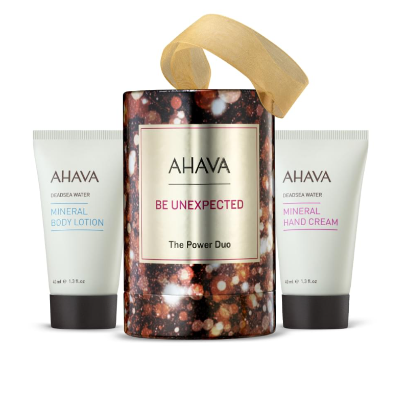 Набор Ahava Holiday Collection The power duo 2023 крем минеральный для тела 40мл+ рук 40мл