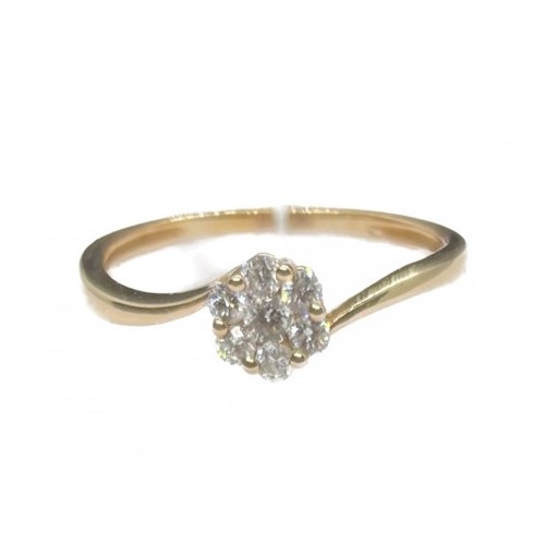 

Кольцо из золота р.  DIAMOND PRIME 36-41R07246-F0DD, бриллиант, 36-41R07246-F0DD