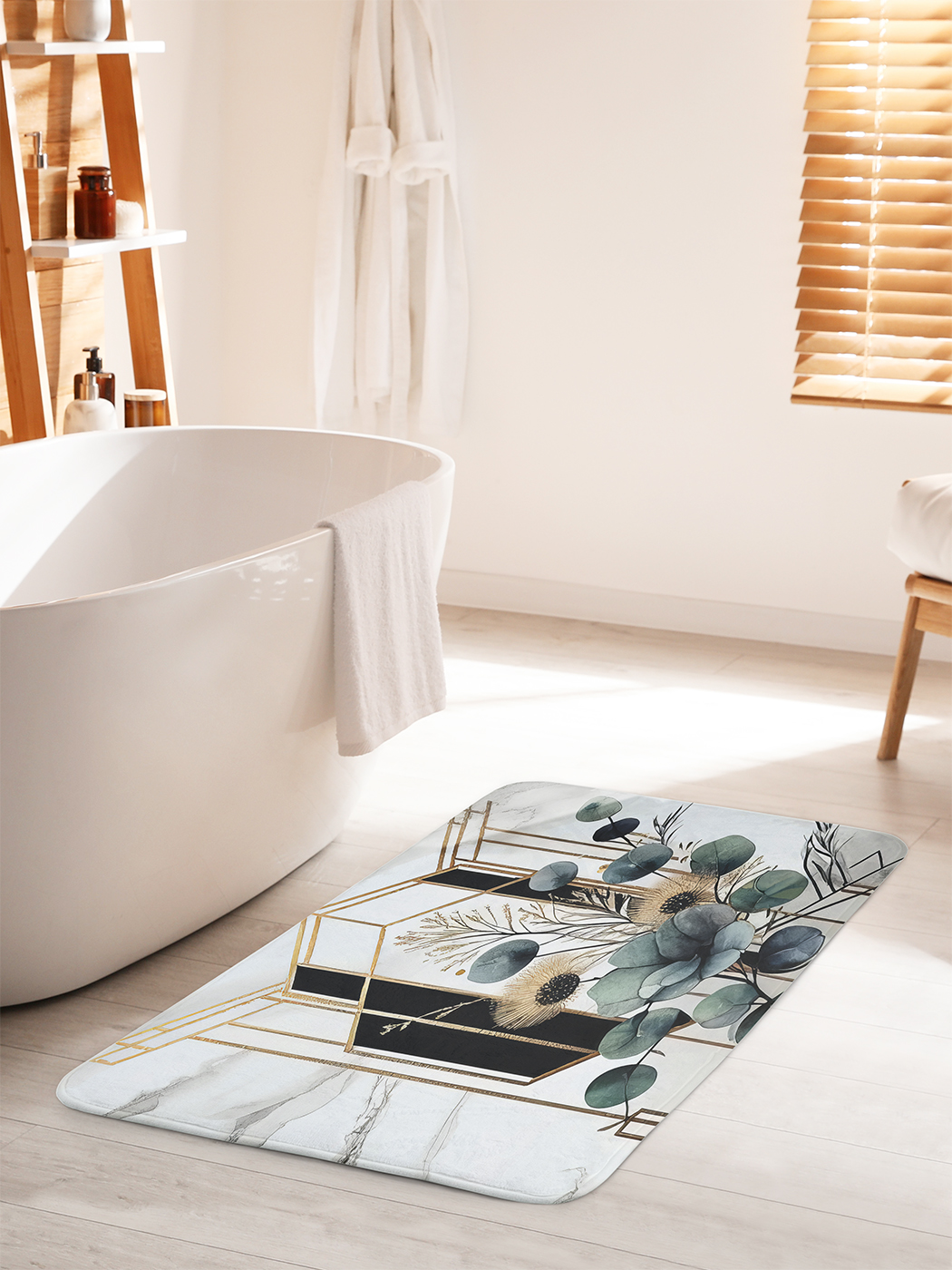 

Коврик для ванной туалета душа JoyArty "Золотая арка", bath_sd2817_60x100