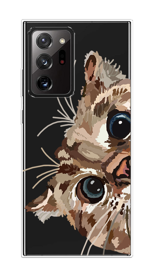 

Чехол на Samsung Galaxy Note 20 Ultra "Любопытный кот", Коричневый;синий;черный, 2101050-1