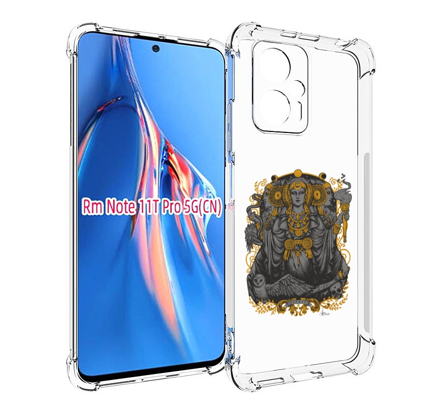

Чехол MyPads божество с золотыми элементами для Xiaomi Redmi Note 11T Pro / 11T Pro Plu..., Прозрачный, Tocco