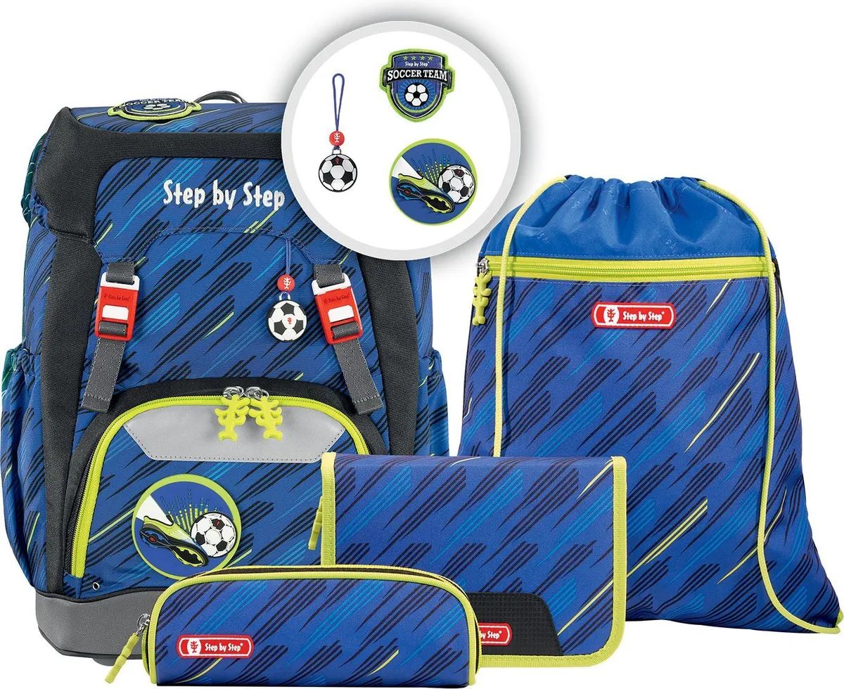 

Ранец Step By Step. Grade Soccer Team, 4 предмета, Синий