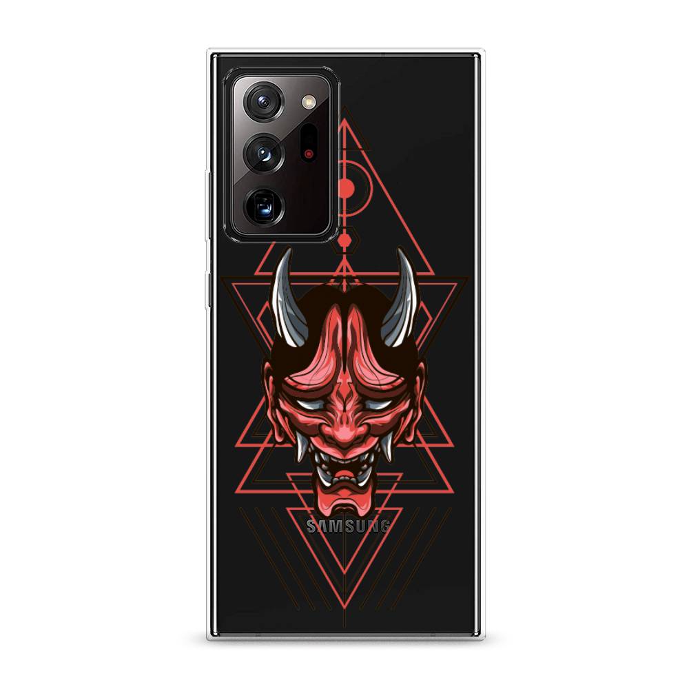 

Чехол на Samsung Galaxy Note 20 Ultra "Hanya Oni mask", Серый;красный;черный, 2101050-4