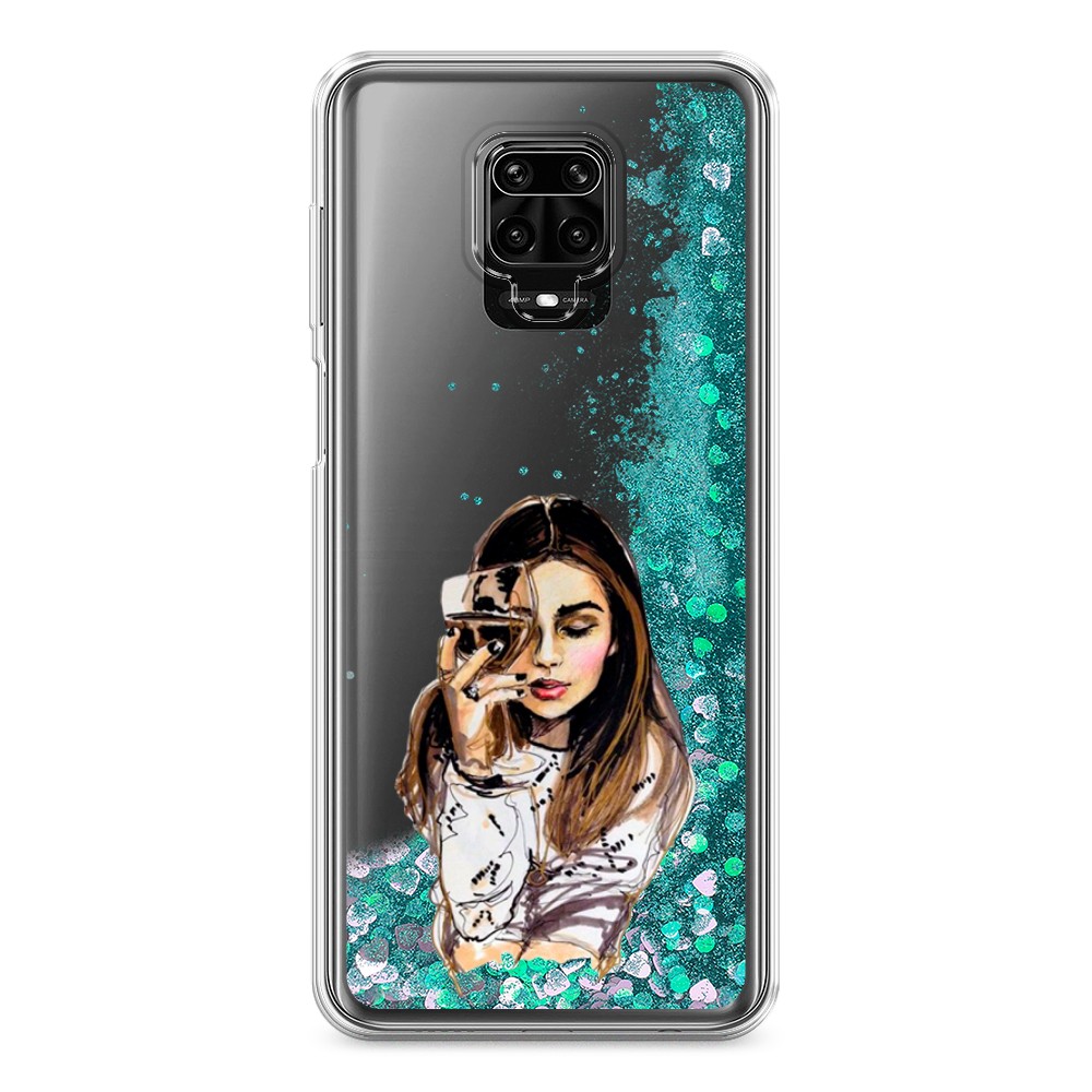 

Чехол Awog на Xiaomi Redmi Note 9S/Note 9 Pro "Девушка с бокалом", 37995-1
