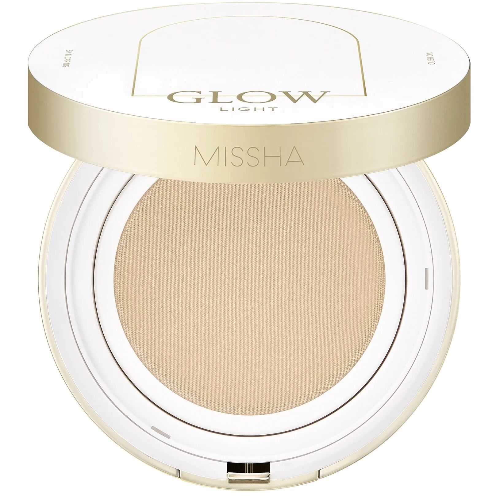 Кушон с эффектом фарфоровой кожи Missha Glow Cushion Light SPF37 PA+++ №23.Sand, 13 г