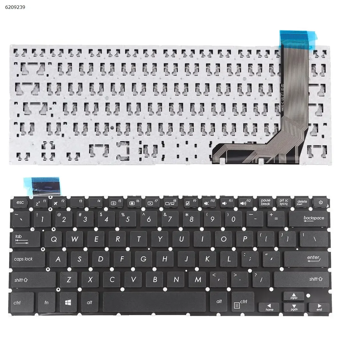 

Клавиатура для ноутбука Asus X407 черная