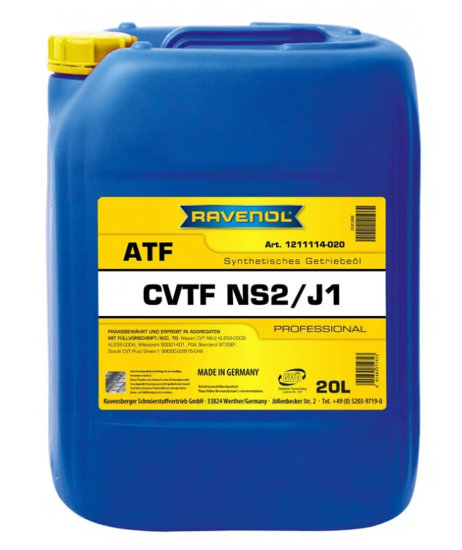 

Масло трансмиссионное Ravenol синтетическое Cvtf Ns2/J1 20л