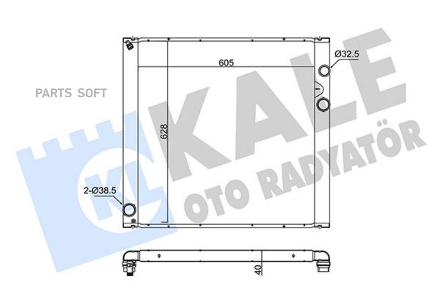 

342320 Радиатор Системы Охлаждения Land Rover Range Rover 4.2 05> KALE 342320