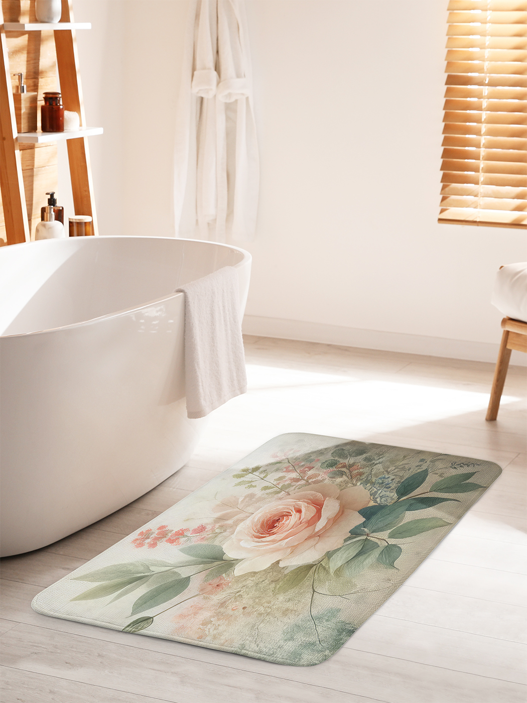 

Коврик для ванной туалета душа JoyArty "Нежная роза", bath_sd2724_60x100