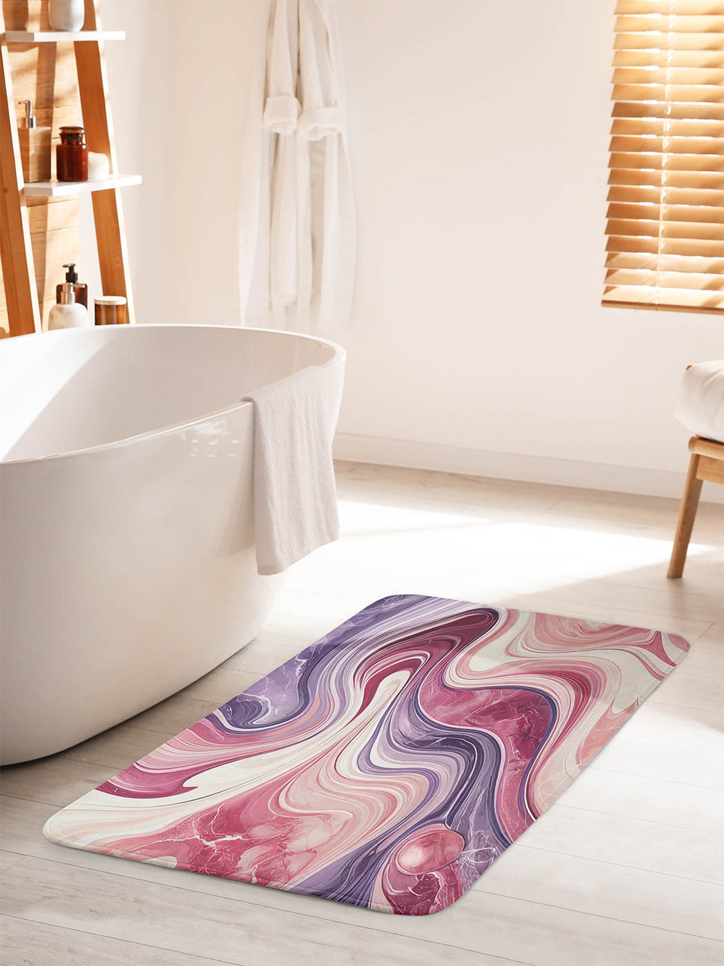 

Коврик для ванной туалета душа JoyArty "Красочный мрамор", bath_sd2723_60x100