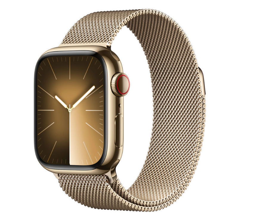 Смарт-часы Apple Watch Series 9 GPS + Cellular 41mm Stainless Steel Gold Milanese Gold