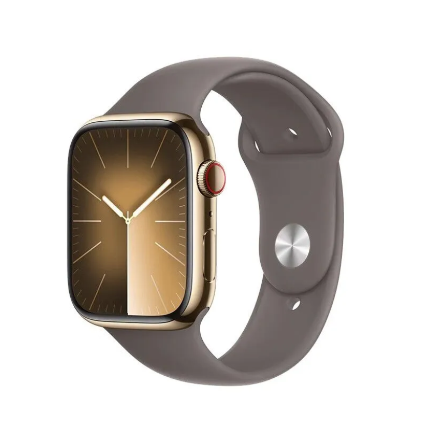 

Смарт-часы Apple Watch Series 9 GPS + Cellular 41mm Stainless Steel Gold коричневый M/L, Watch Series 9 GPS + Cellular