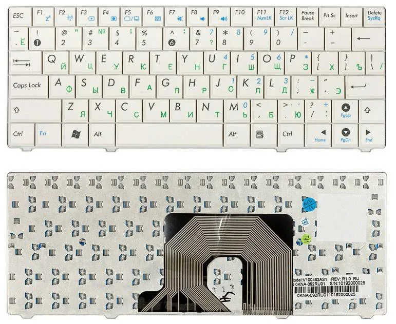 Клавиатура Sino Power для ноутбука Asus Asus Eee PC 900HA, 900SD, T91
