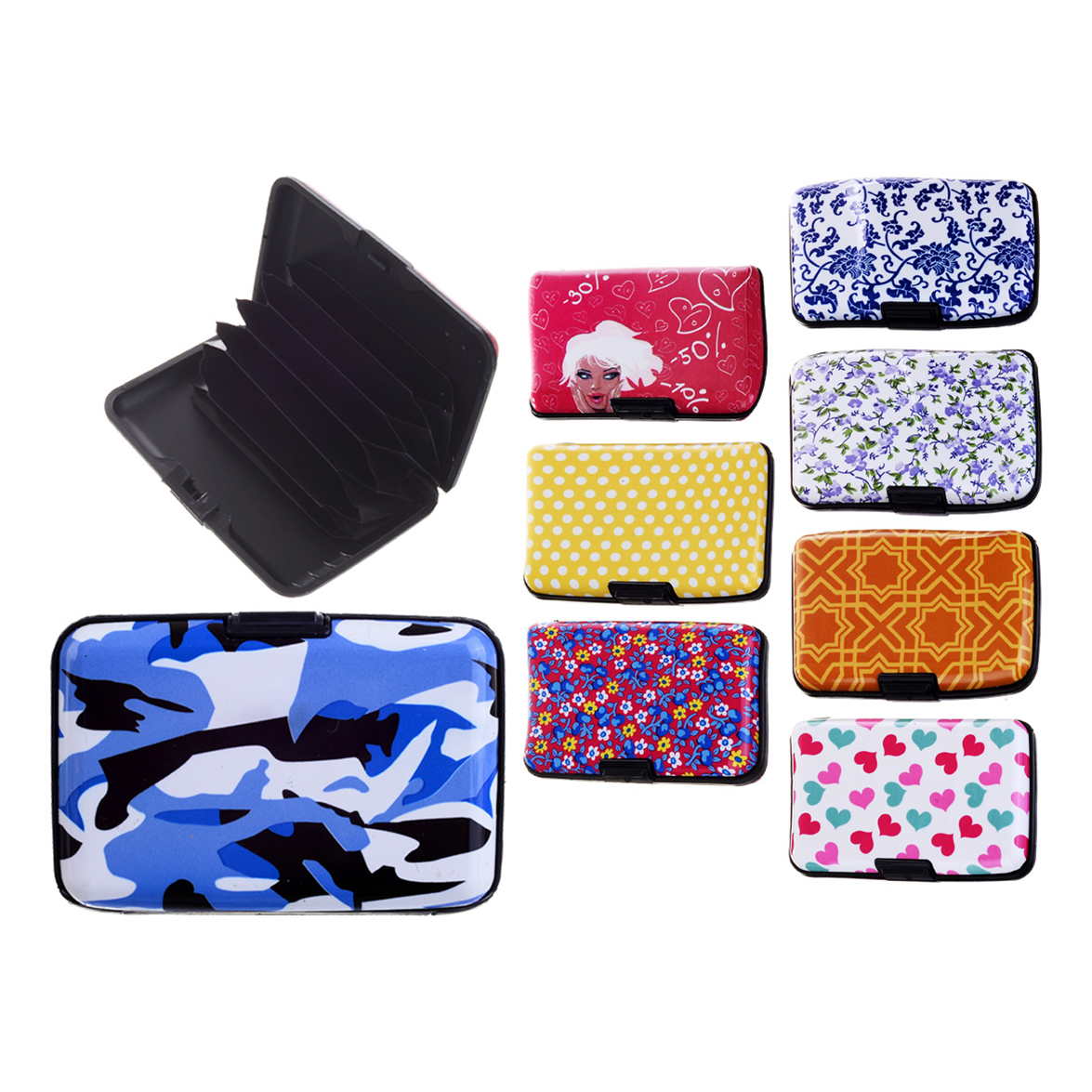 

Визитница Mazari Class на защелке 7 x 11 см цвет в ассортименте, Class