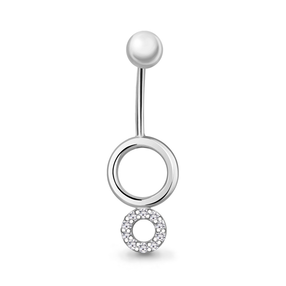 

Пирсинг из серебра с фианитом Aquamarine Aquamarine 75578А_925_р, 75578А_925_р