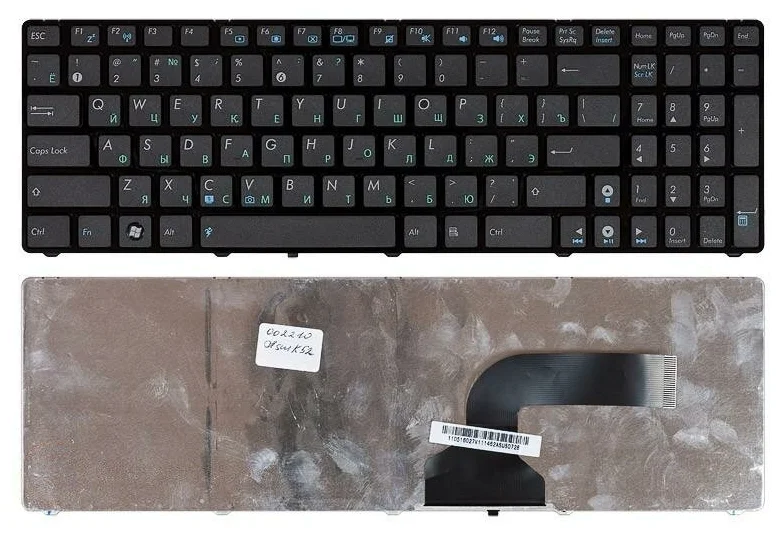 

Клавиатура для ноутбуков Asus K52, K53, G73, A52, G51, G60, G72, G73, K72, K73 Series, p/n