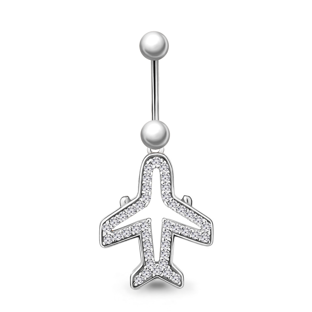 

Пирсинг из серебра с фианитом Aquamarine Aquamarine 75575А_925_р, 75575А_925_р
