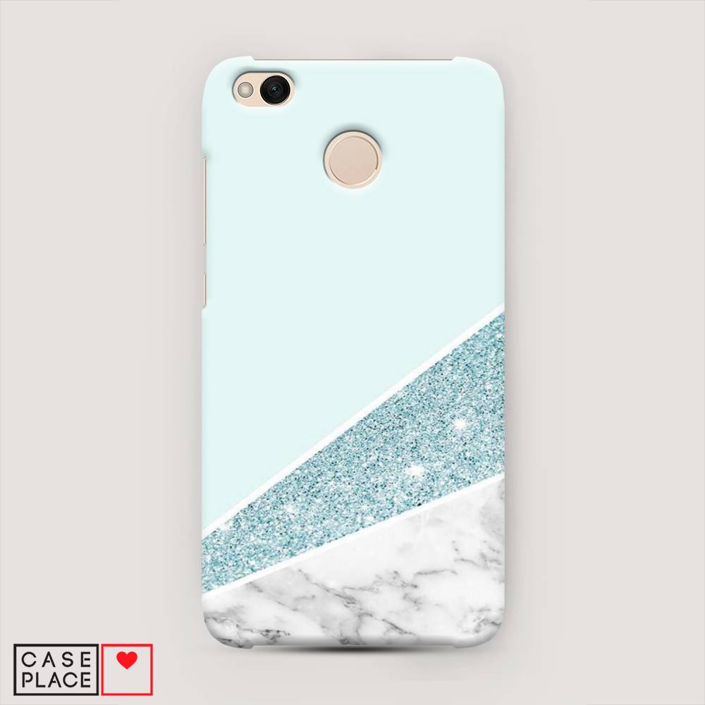 

Пластиковый чехол "Мрамор с голубыми блестками" на Xiaomi Redmi 4X, 31420-2