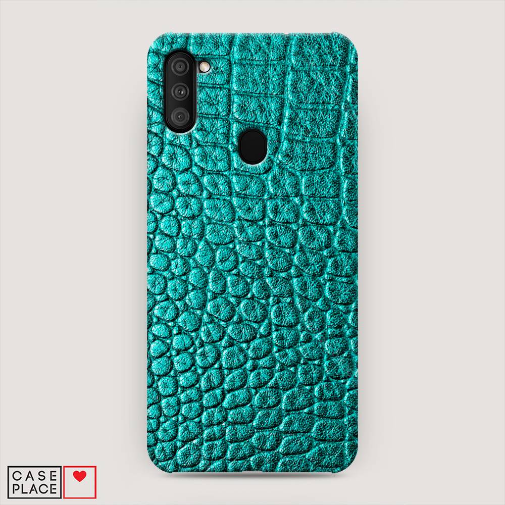 

Пластиковый чехол "Бирюзовая змея" на Samsung Galaxy A11, 2100120-2