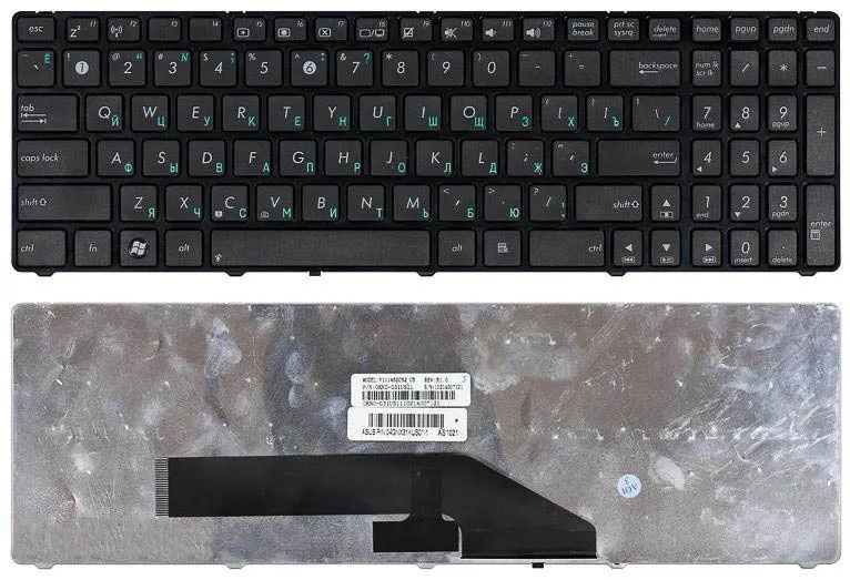 

Клавиатура для ноутбуков Asus K50, K51, K60, K61, K62, X5D, X50, X51, X70, K70, K72, K72 S