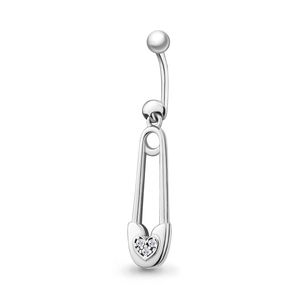 

Пирсинг из серебра с фианитом Aquamarine Aquamarine 75550А_925_р, 75550А_925_р