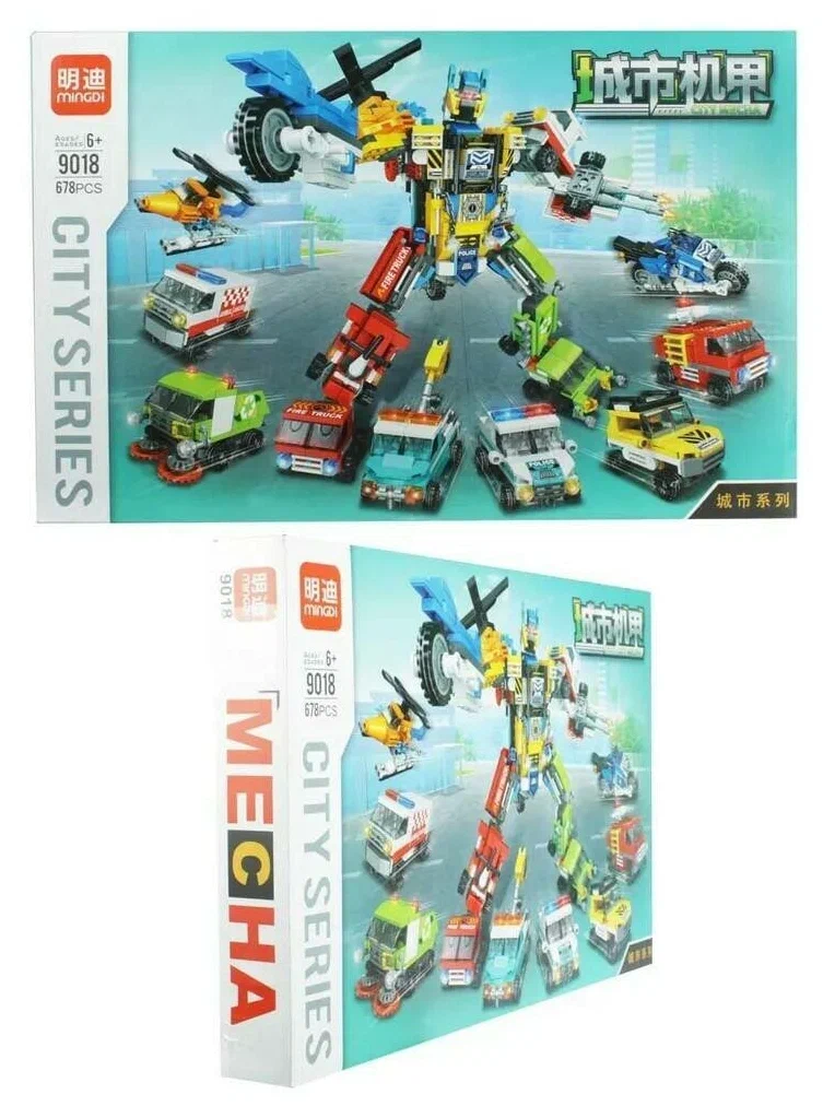 

Конструктор "Трансформер спецтехника" 678 деталей. City series 9018, Г-5-590