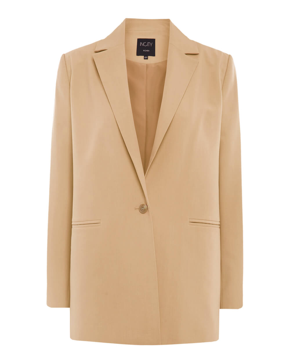 

Пиджак женский Incity 1.1.1.21.01.42.00643/151315 бежевый 40 RU, 1.1.1.21.01.42.00643/151315