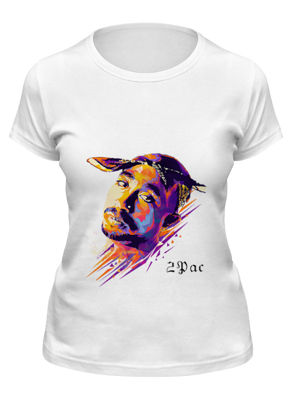 

Футболка женская Printio 2pac белая 2XL, Белый, 2pac