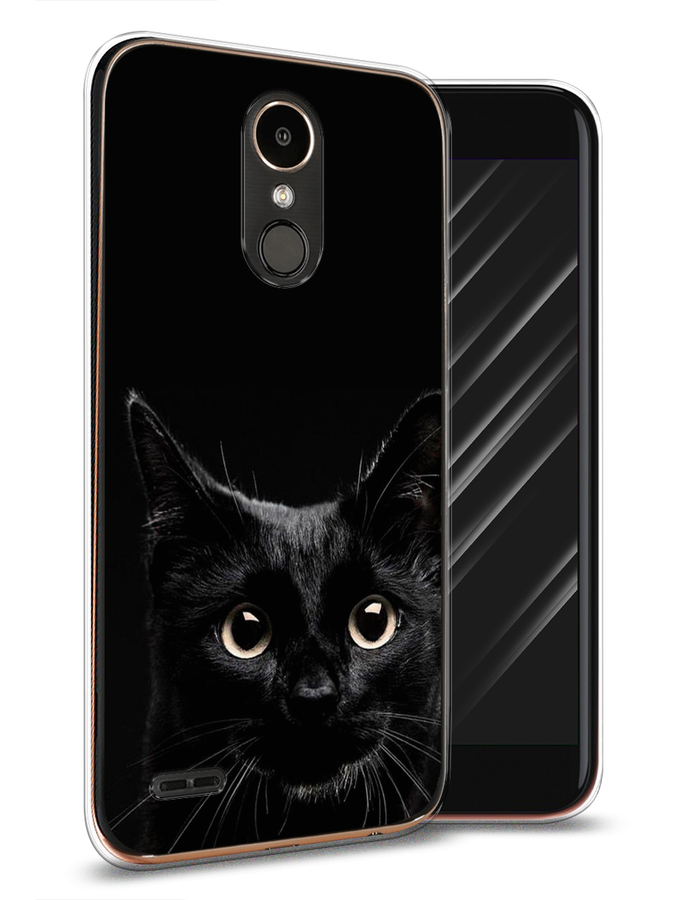 

Чехол Awog на LG K10 2017 "Добрый кот", Черный, 81350-1