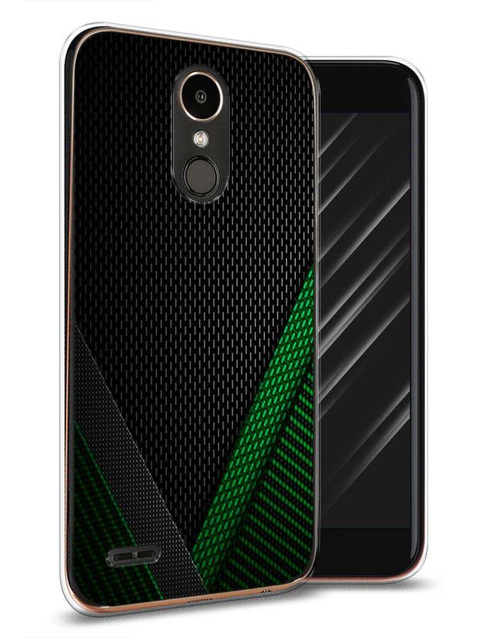 

Чехол Awog на LG K10 2017 "Зеленый карбон", Черный;зеленый, 81350-3