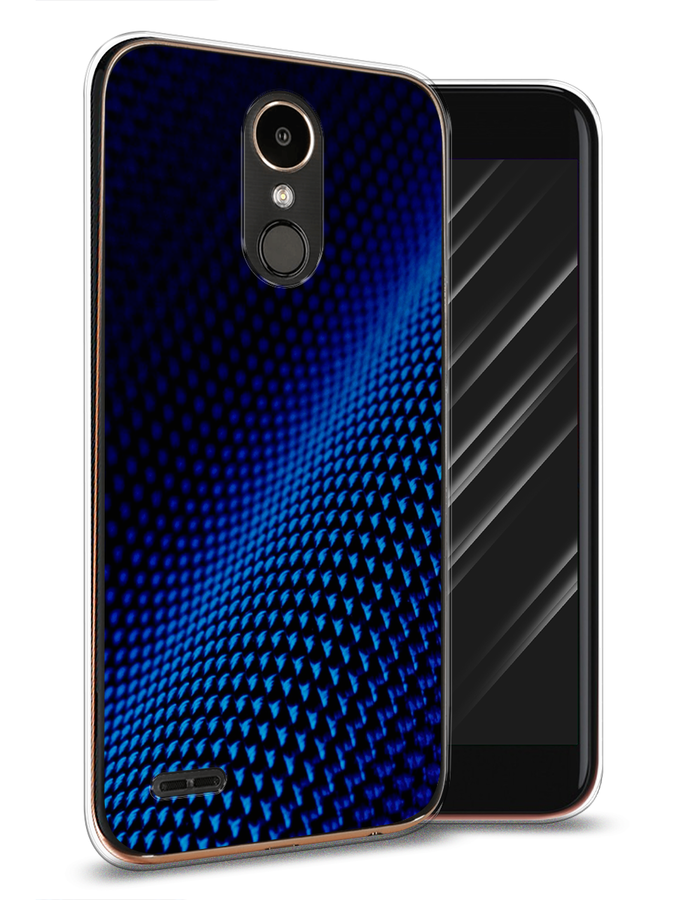 

Чехол Awog на LG K10 2017 "Синий карбон", Черный;синий, 81350-3