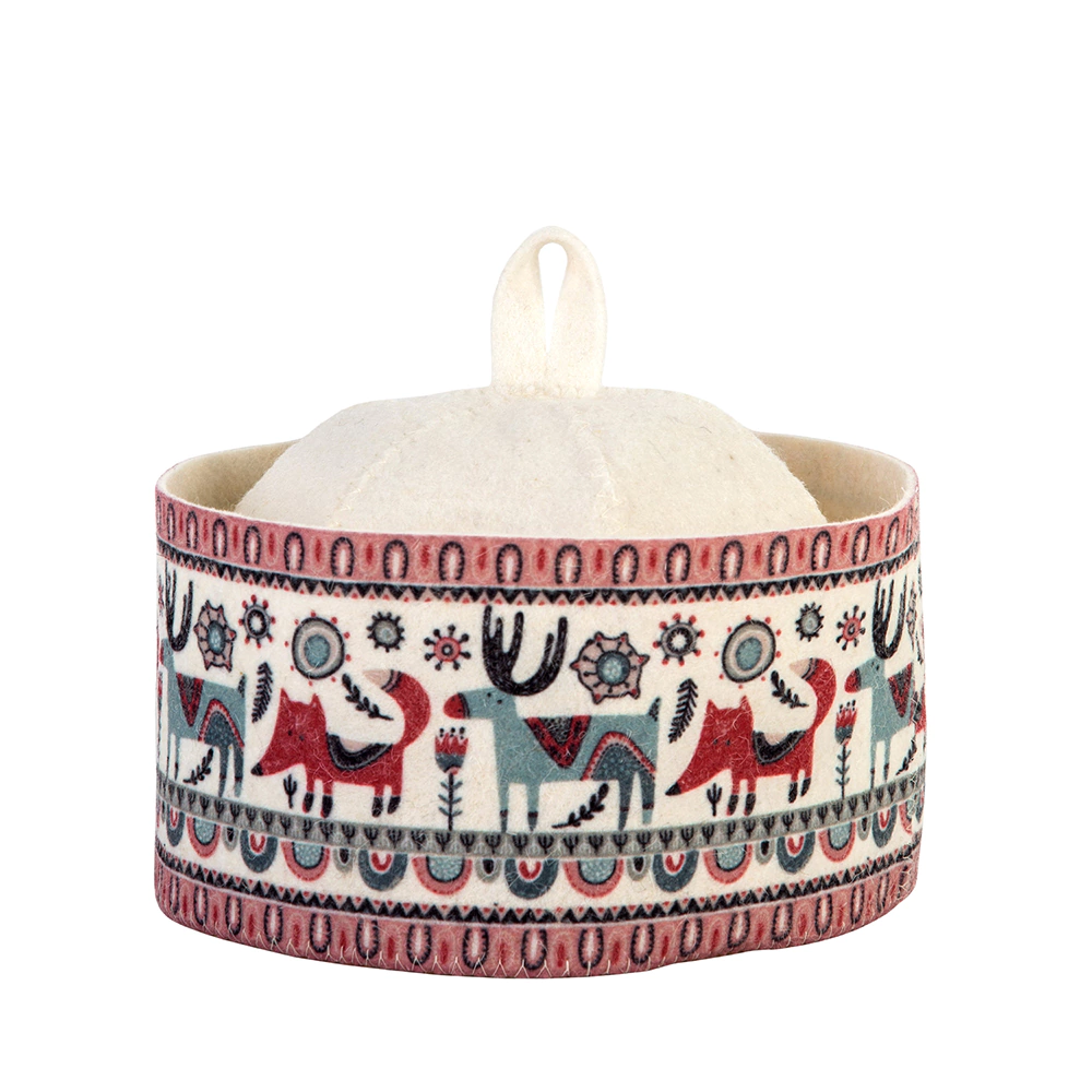 

Шапка для бани Лисы-лоси фетр 655001128  белый, Разноцветный, Лисы-лоси