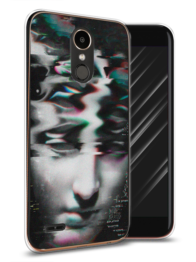 

Чехол Awog на LG K10 2017 "Glitch Art", Серый, 81350-9