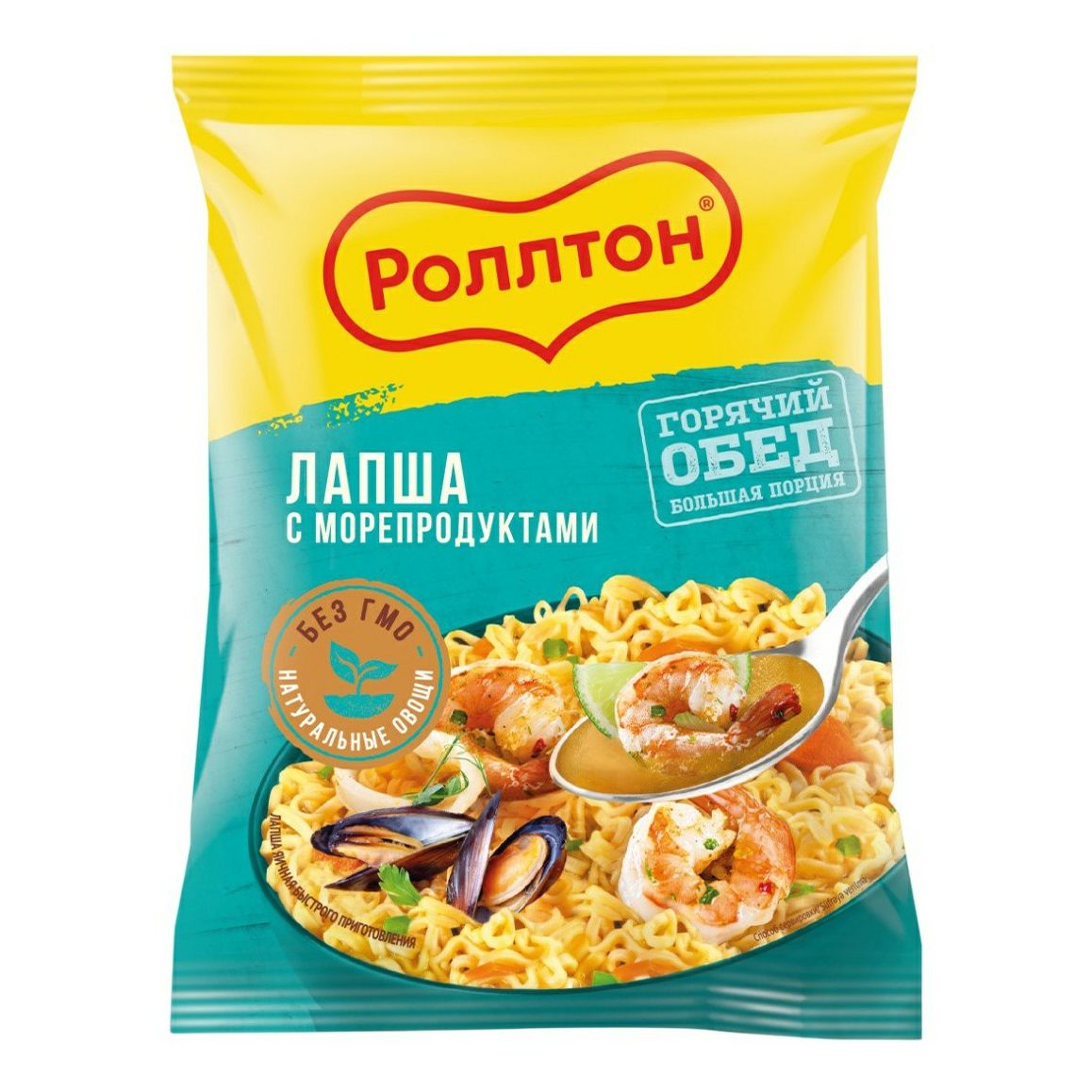 Лапша Роллтон с морепродуктами 85 г