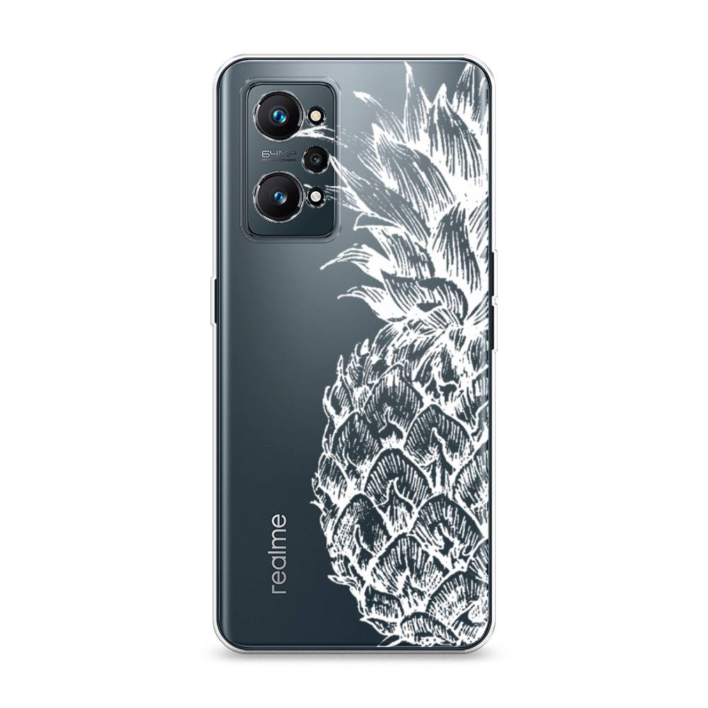 

Чехол Awog на Realme GT Neo 2 "Ананас графика белая", Разноцветный, 257750-10