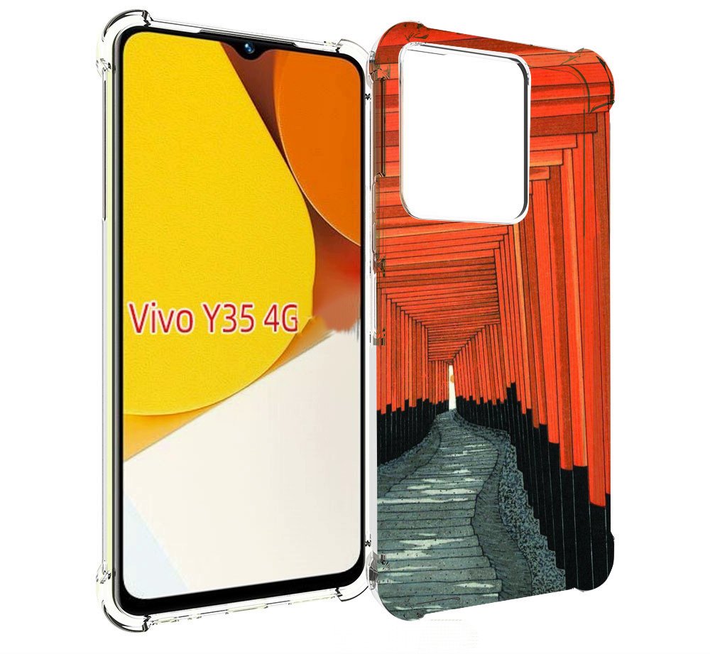 

Чехол MyPads красный коридор для Vivo Y35 4G 2022 / Vivo Y22, Прозрачный, Tocco