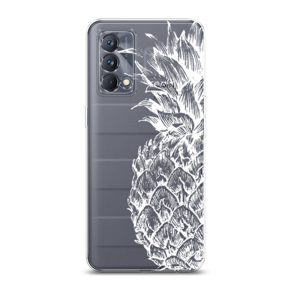 фото Силиконовый чехол "ананас графика белая" на realme gt master edition awog